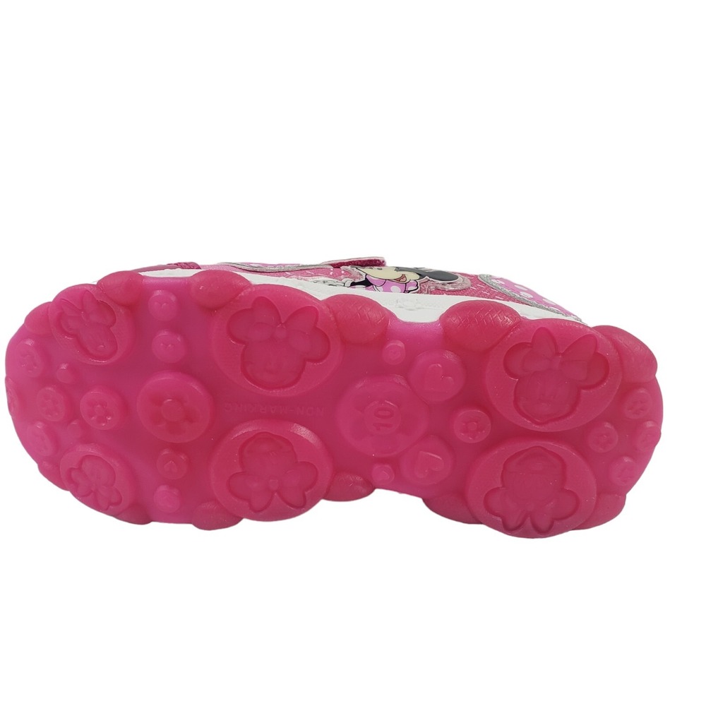 Disney Girls' Minnie Mouse Shoes LED Light Up Shoes Pink Size 8 (16 Cent) New - Picture 12 of 16